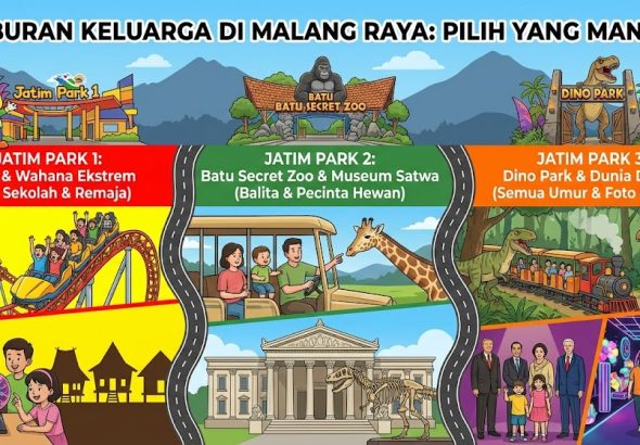 Liburan Keluarga di Malang Raya: Jatim Park 1, 2, atau 3?