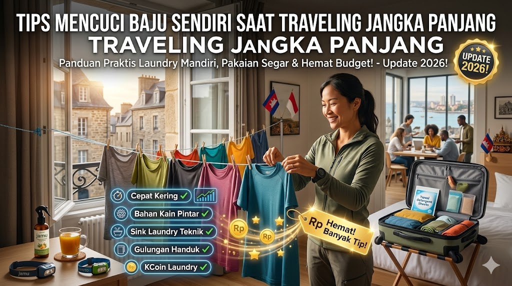 Tips Mencuci Baju Sendiri Saat Traveling Jangka Panjang