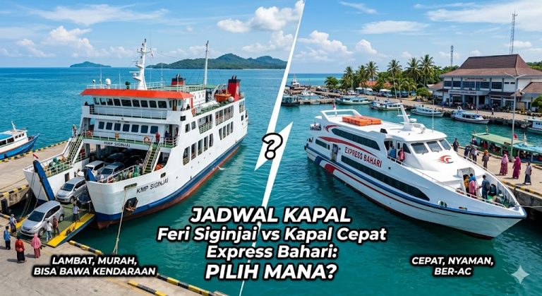 Jadwal Kapal Feri Siginjai vs Kapal Cepat Express Bahari: Pilih Mana?